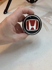 Honda 62mm Red Black Wheel Center Caps Accord Civic CRV Pilot Passport 2018-2024