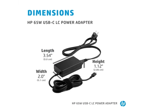 HP 65W USB-C LC Power Adapter - Thumbnail 4