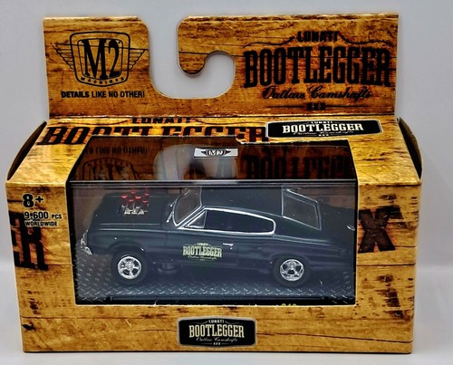 M2 Machines Lunati Bootlegger 1966 Dodge Charger Gasser schwarz S48 1/64 NEU