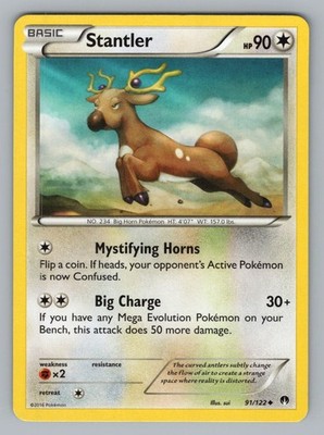 STANTLER 91/122 UC BREAKPOINT POKEMON NM BKP 2016-