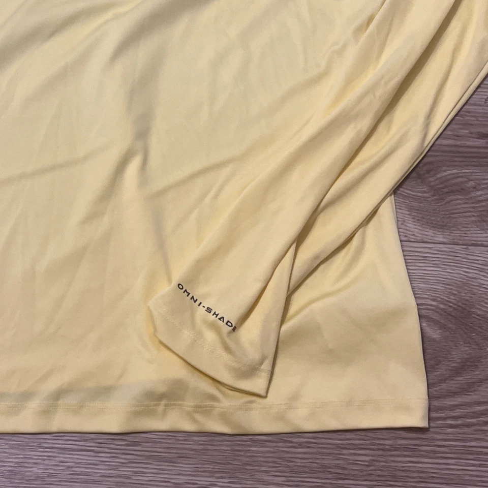 Top Columbia PFG para mujer amarillo Saratoga Race Track omni-sombra talla XL (A44) Foto 3 de 4