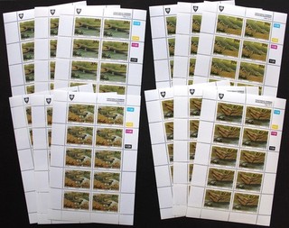 3 x Venda 1992 Mi. 246 49 Kleinbogen MNH Krokodile Crocodile 195 €
