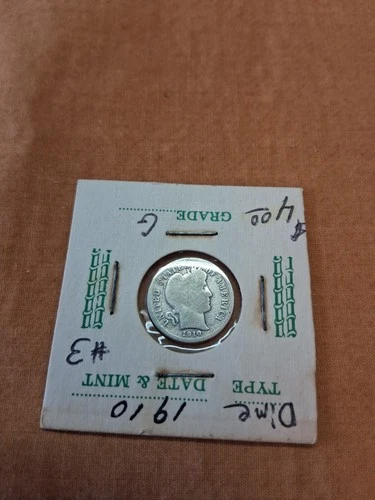 1910-P Barber Dime G - Very Fine Circulated Condition... C-81