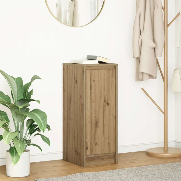 Schmales Sideboard Artisan-Eiche 29,5X34X76 Cm Holzwerkstoff-image