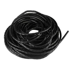 Spiral Cable Wrap, 23ft-1/2 inch, Black
