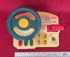 VINTAGE VTech Talking Little Smart Baby Driver Steering Wheel Toy TESTED WORKS