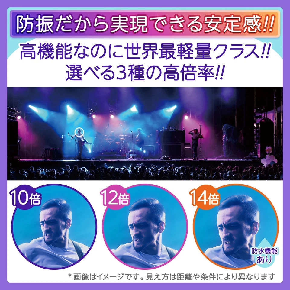 Vixen 11511 Binoculars ATERA II H10x21 Greige Image Stabilizer Multi-Coated NEW  - Image 4 of 4