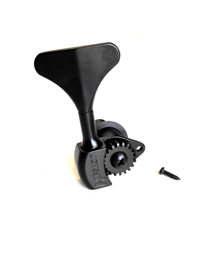 Mécanique de basse noire Hipshot avec clé Y 1/2 pour un accordage stable