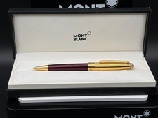 MONTBLANC No 164 Kugelschreiber Solitaire Doue Vermeil 925 bordeaux Top Zustand