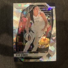 2024 Panini Prizm WNBA - Kiah Stokes #122 White Ice Prizm /35
