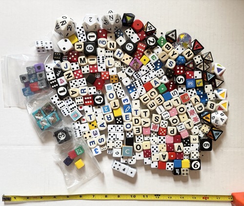 270+ Dice Huge Vintage Modern Color Casino Poker Yahtzee Dungeon Lot Nearly 4lb