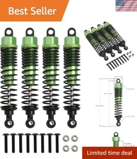 Upgraded 4-Pack Aluminum Shock Absorbers for 1:10 RC Cars - Improved Durability