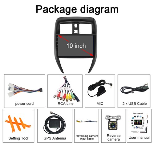 64GB Carplay For Nissan Versa Sedan 2015-2019 Android 13 Car Stereo Radio Navi - Bild 6 von 22