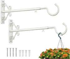 Bird Feeder Hanger16 to 24 Inch, Adjustable Hanging Plant Bracket, Wall Hooks...