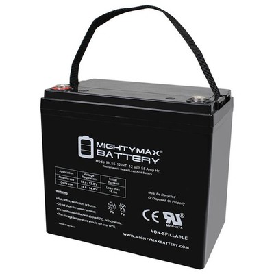Mighty Max 12V 55AH INT Battery Replacement for Werker WKA12-55C/FR