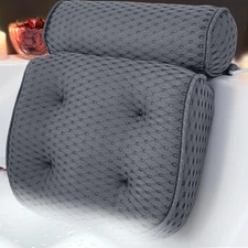 Luxury Bath Pillows for Tub，Bath Pillow Bathtub Pillows for Head and Neck Suppor