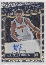 2020-21 Panini Donruss Optic Fast Break Signatures Michael Porter Jr Auto 0fn0
