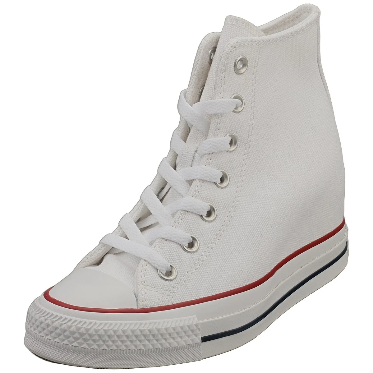 Converse CTAS Wedge Hi Bianche Donne Sneakers Casual 37.5 EU