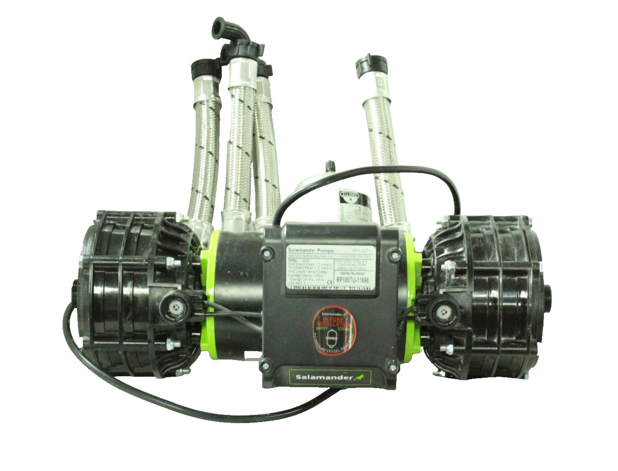 Salamander RP100TU Centrifugal 3.0 Bar Twin Negative Head Shower Pump