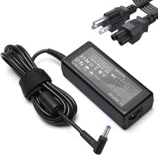 65W Laptop Charger for HP Envy 13, 15, 17 and Envy X360 15T, 15M, 17M with 4.5 X