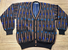 Missoni Uomo Vintage Men's Mohair Cardigan Sweater Made In Italy Size Large