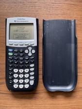 Texas Instruments TI-84 Plus / Graphing Calculator / Black / Cover / Tested