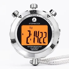 Stopwatch Timer, Digital Stop Watch with 0.01Second & 0.001Second Timing, Metal