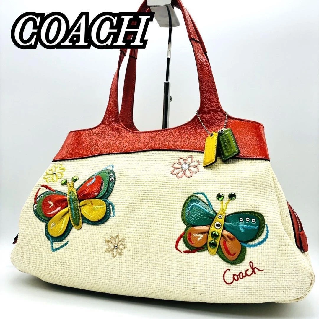 Coach Straw Tote Bags for Women for sale - eBay