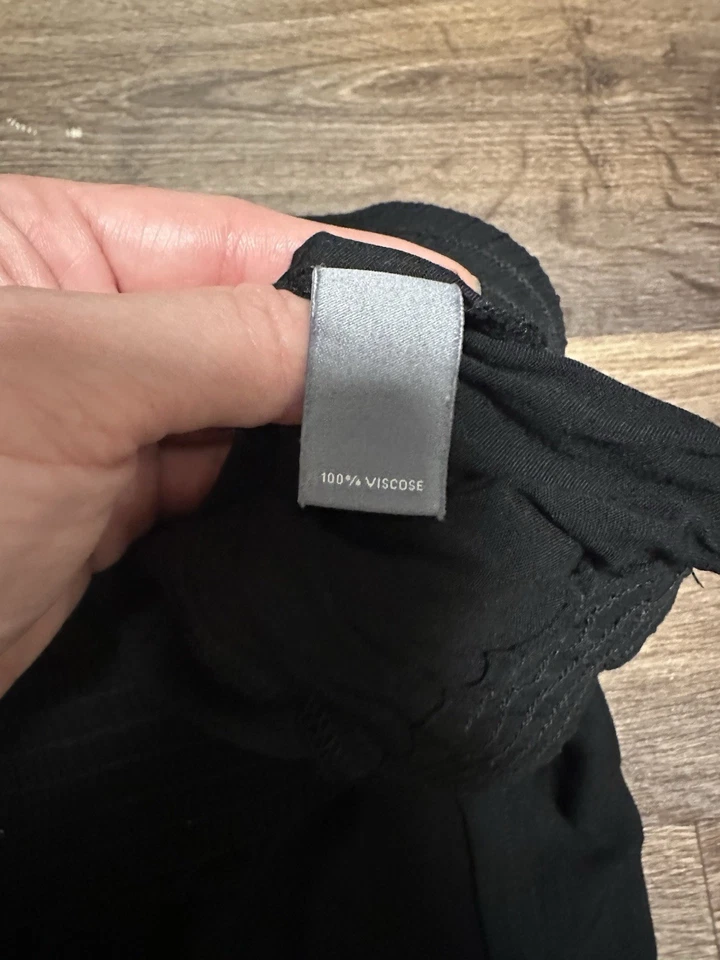 Calça Neiman Marcus Feminina Preta Elástica Cintura Puxar Elástica Tamanho: M - Imagem 4 de 4