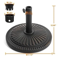 31  lbs. Polyethylene and Concrete Patio Umbrella Base