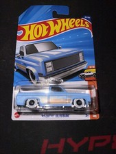 2025 HOT WHEELS  83 CHEVY SILVERADO PICKUP HW HOT TRUCKS 9/10 PEARL LIGHT BLUE