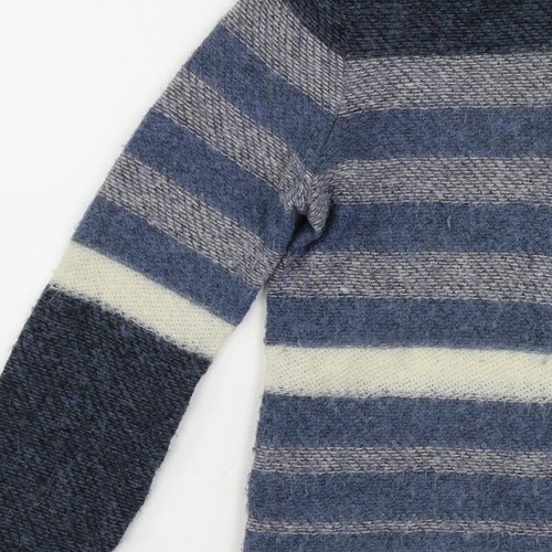 Tory Burch Womens Blue Roll Neck Striped Polyamide Pullover Jumper Size XS - Picture 9 of 10