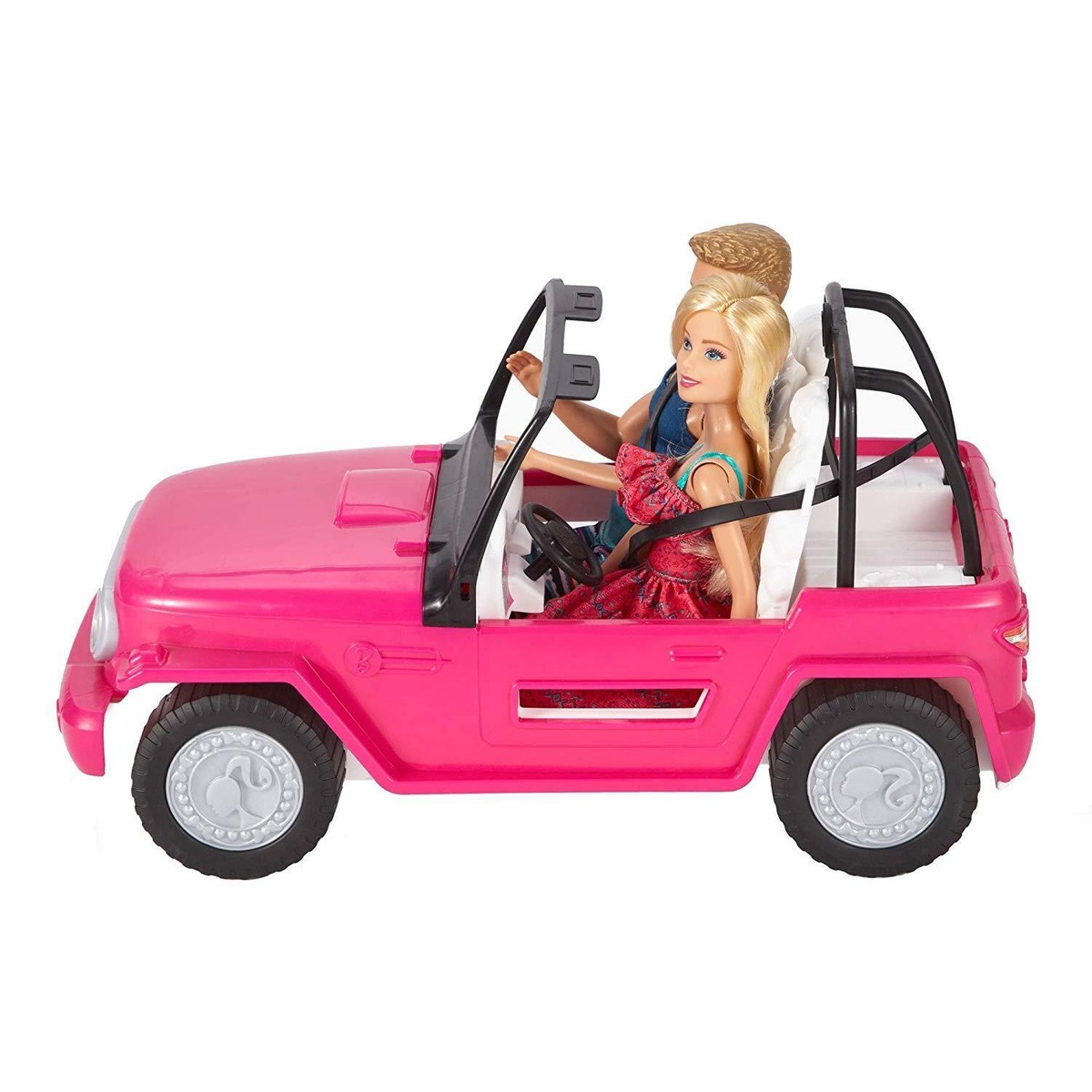 Barbie CJD12 Beach Cruiser with Barbie and Ken Dolls [Box