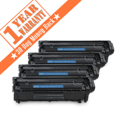 4PK Q2612A 12A Toner Cartridge For HP 12A LaserJet 1015 3020 3030 3050 3052 3055