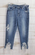 NWT ~ [BLANKNYC] The Madison Crop High Rise Destroyed Denim Jeans Sz 31