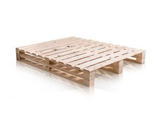 Palettenbett Massivholzbett Futonbett Bett PALETTI DUO Fichte Massivholz natur