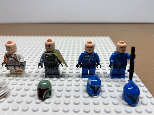 LEGO STAR WARS !! MINIFIGURE LOT OF 6 USED ! BOBA FETT SENATE COMMANDO AIRBORNE - Picture 5 of 7