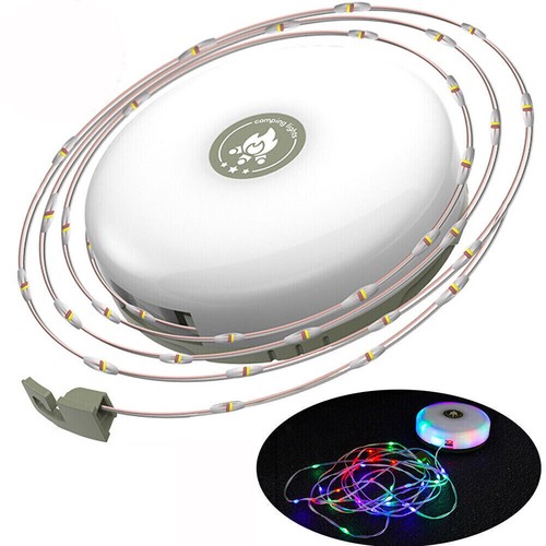 Portable Camping String Lights Retractable USB Rechargeable Lamps Waterproof 10M - Picture 17 of 22