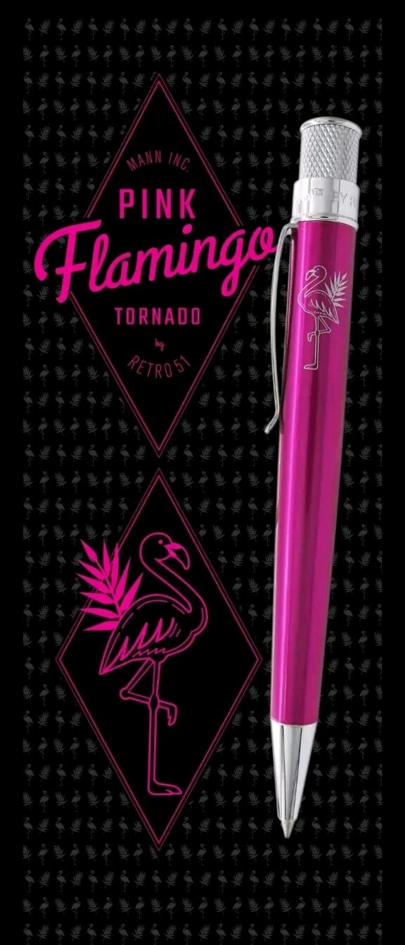 Retro 51 Tornado PINK FLAMINGO - Rollerball / Pen Opem Tube