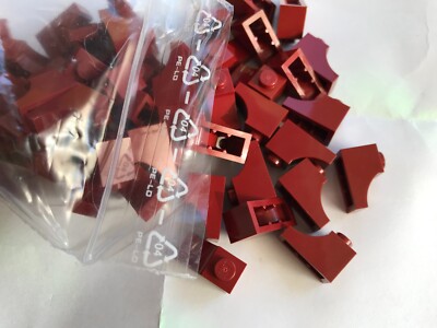 LEGO -NEW--#78666- DARK RED--ARCH-1 X 2 INVERTED-5 PIECES