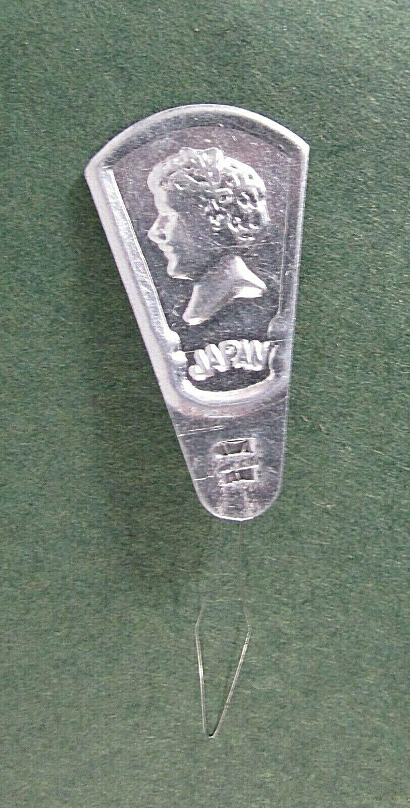Vintage 1960's Japan Aluminum Old Classic Sewing Needle Threader