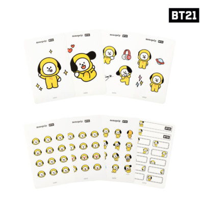 BTS BT21 Official Authentic Goods monopoly Deco Sticker 7SET