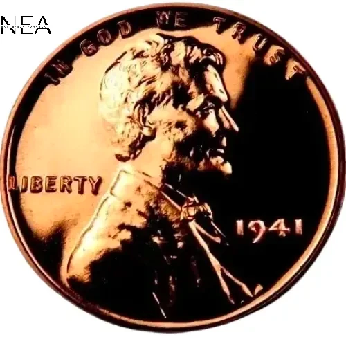 1941 Lincoln Wheat Penny Cent ~~ Gem Proof (red)
