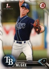 2016 Bowman Draft #BD-28 - Easton McGee FBC - Tampa Bay Rays  16-171