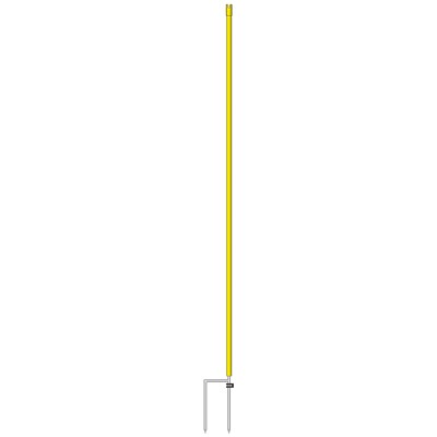 Ersatzpfahl 108cm für Netz 2 Spitzen gelb Zusatzpfahl Weidezaunpfahl Geflügel