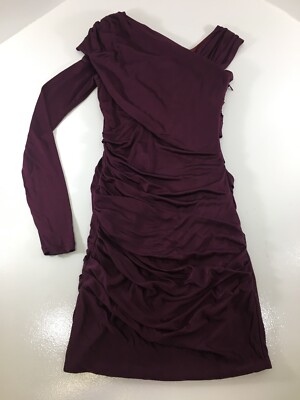 Alexander Wang Women's One Shoulder Long Sleeve Ruched Side