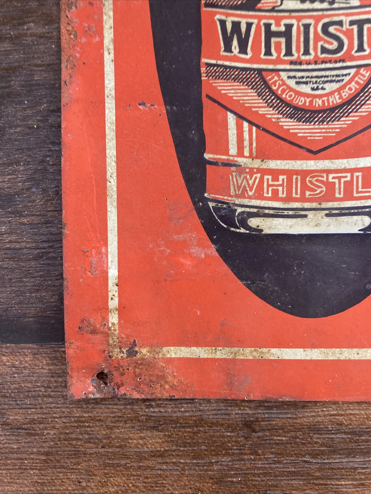 vintage whistle soda sign eBay