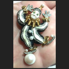 KJL KENNETH J. LANE Enamel Jeweled Balancing Clown Pin — photo 10
