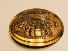 Vintage 1981 John Deere Gold Belt Buckle