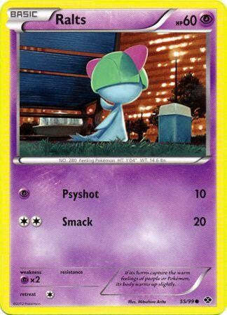 Pokemon Next Destinies Common Card - Ralts 55/99